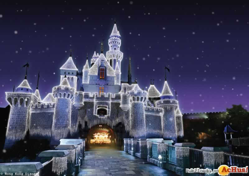 Imagen de Hong Kong Disneyland Resort  Sparkling Castle Lights & Ice Fantasy